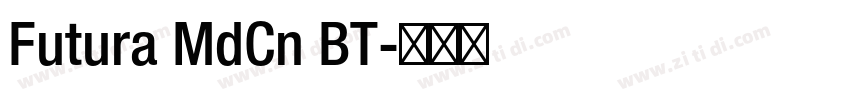 Futura MdCn BT字体转换